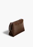 Lina Pochette In Chestnut Crackle Patent Leather Pouches Khaite Women Chestnut - Image 2