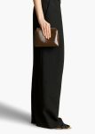 Lina Pochette In Chestnut Crackle Patent Leather Pouches Khaite Women Chestnut - Image 5