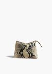 Lina Pochette In Natural Python-Embossed Leather Pouches Women Natural Khaite