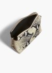 Lina Pochette In Natural Python-Embossed Leather Pouches Women Natural Khaite - Image 3