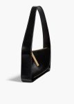 Lori Baguette Bag In Black Crackle Patent Leather Black Khaite Women Shoulder Bags - Image 3