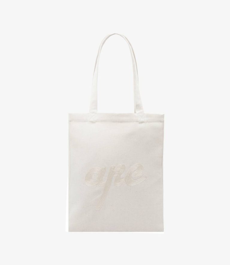 Lou Chainette Tote Bag Men Tote Bags Ecru A.p.c.