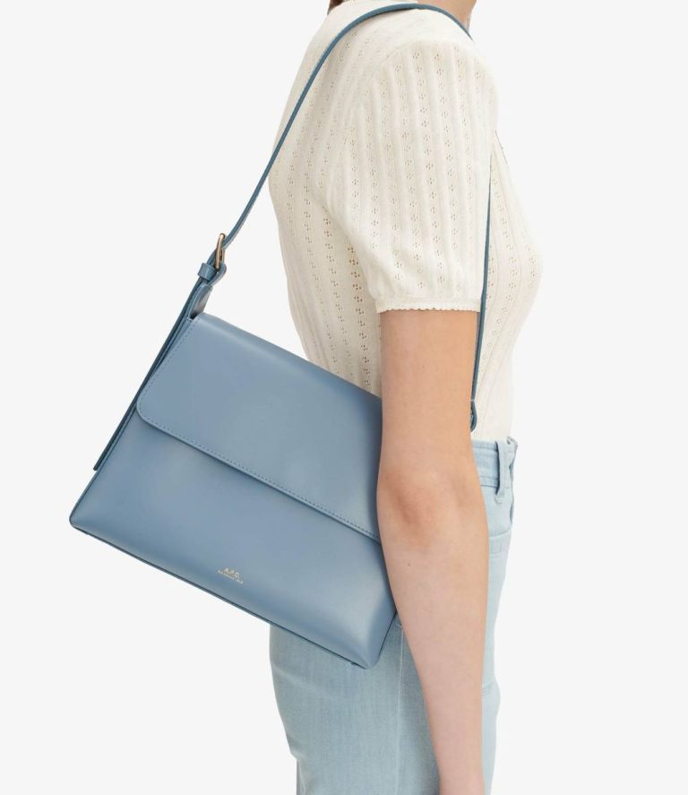 Marine Blue Virginie Flap Bag A.p.c. Crossbody Bags Women - Image 2