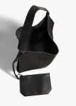 Medium Lotus Tote In Black Pebbled Leather Totes Khaite Black Women - Image 3