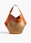 Medium Lotus Tote In Honey And Tan Leather Women Tan / Honey Khaite Totes