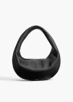 Medium Olivia Hobo In Black Pebbled Leather Women Khaite Shoulder Bags Black