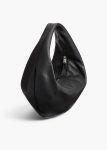 Medium Olivia Hobo In Black Pebbled Leather Women Khaite Shoulder Bags Black - Image 2