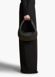 Medium Olivia Hobo In Black Pebbled Leather Women Khaite Shoulder Bags Black - Image 5
