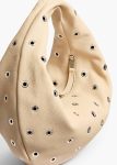 Medium Olivia Hobo In Dark Ivory Pebbled Leather With Grommets Women Shoulder Bags Dark Ivory Khaite - Image 4