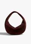 Medium Olivia Hobo In Rouge Noir Suede Rouge Noir Women Shoulder Bags Khaite