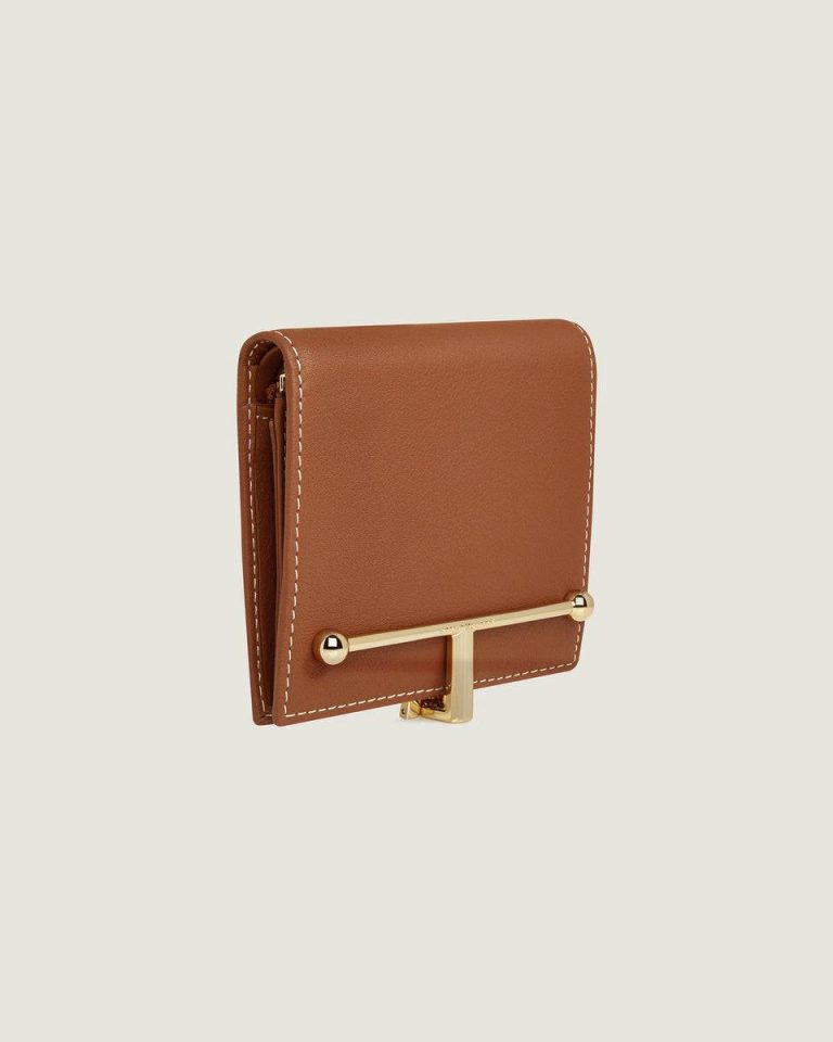 Melville Street Wallet Strathberry Wallets Women Chestnut With Vanilla Stitch - Image 3