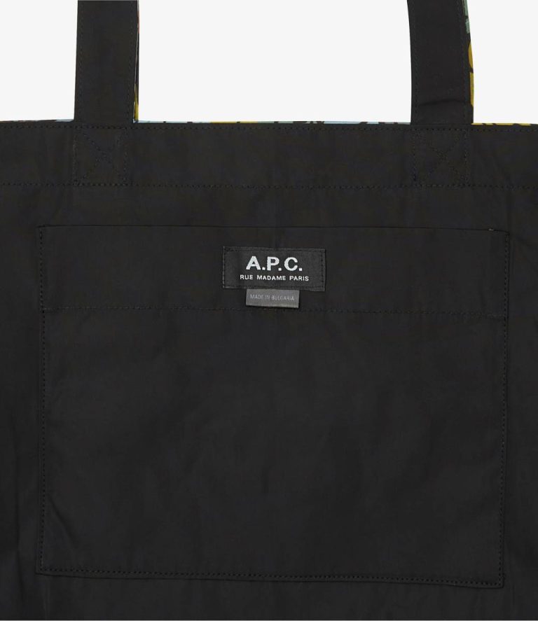 Men Lou Reversible Jungle Tote Bag Tote Bags Multicolored A.p.c. - Image 3
