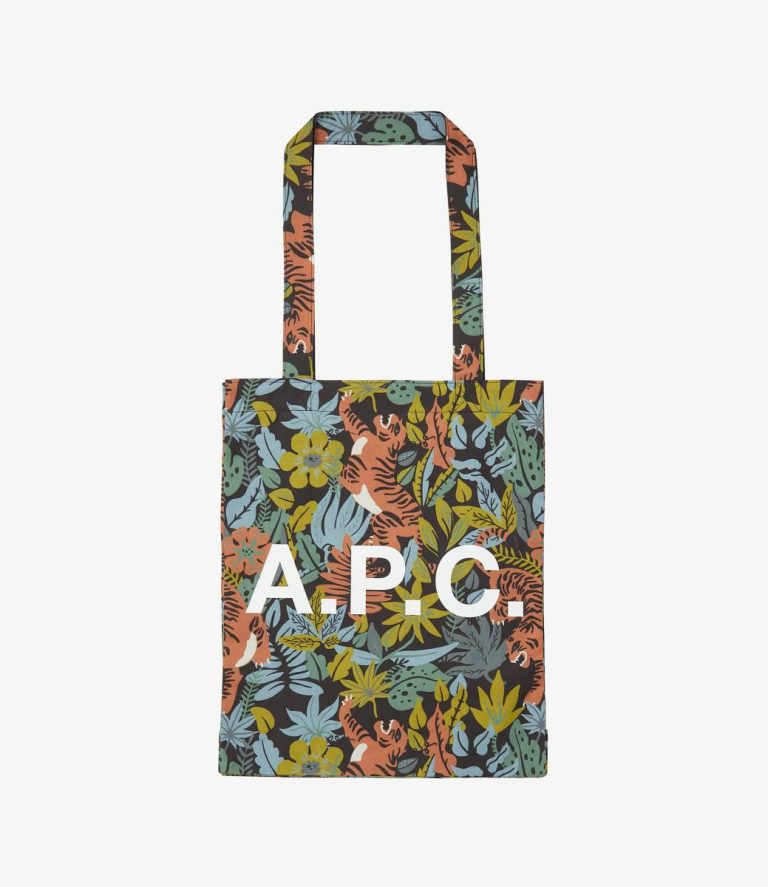 Men Lou Reversible Jungle Tote Bag Tote Bags Multicolored A.p.c.