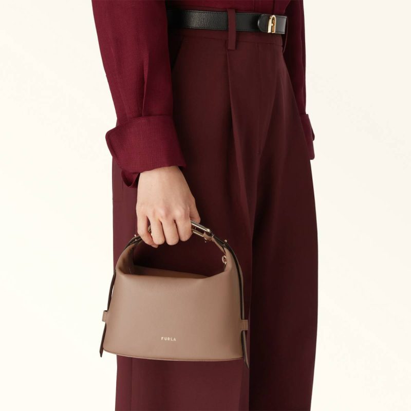 Mini Bags And Pouches Furla Nuvola Mini Bag Women Greige - Image 2