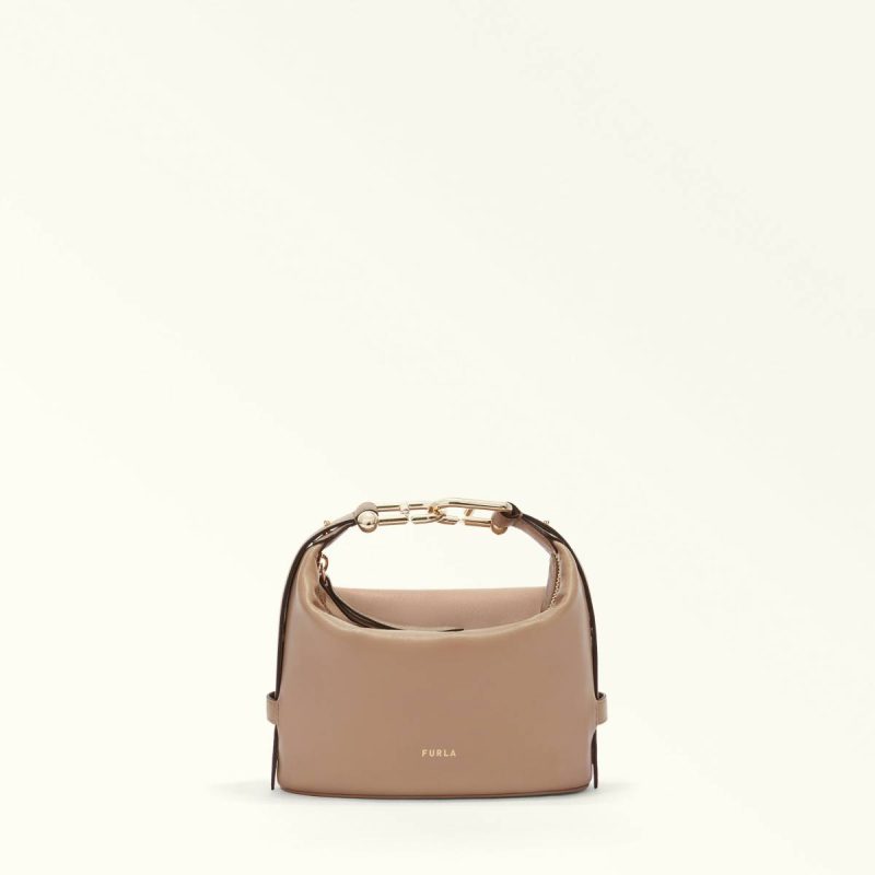 Mini Bags And Pouches Furla Nuvola Mini Bag Women Greige