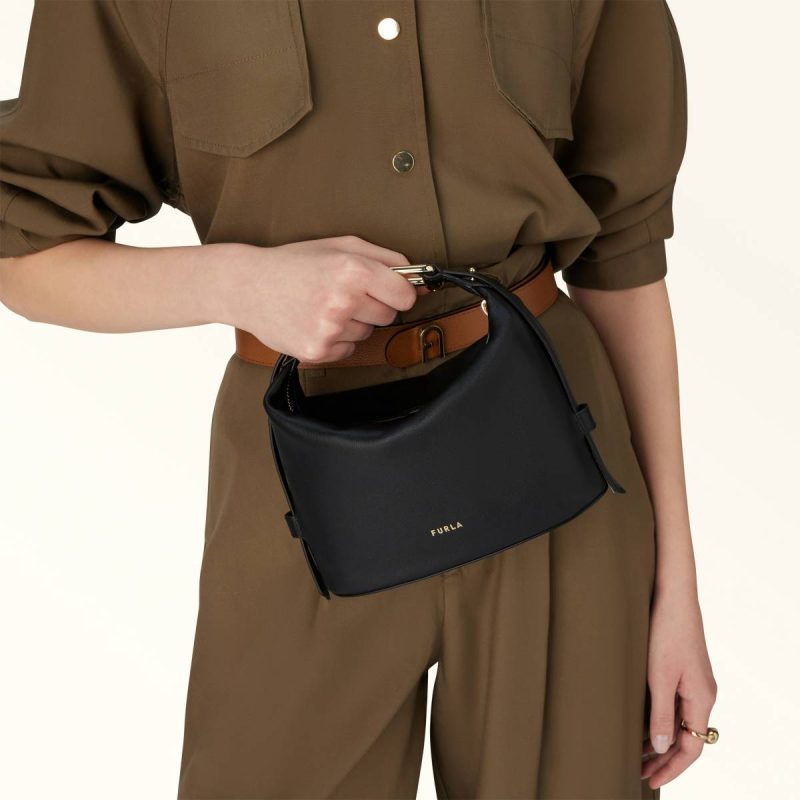 Mini Bags And Pouches Women Furla Nuvola Mini Bag Nero - Image 2