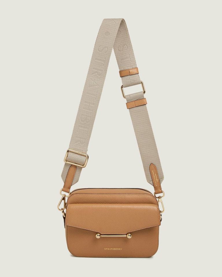 Mosaic Camera Caramel Women Travel Bags Strathberry - Image 3