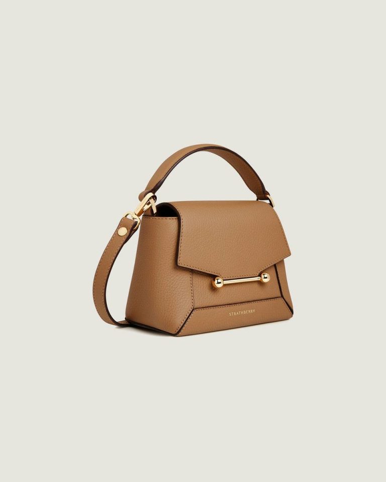 Mosaic Nano Crossbody Bags Women Strathberry Caramel - Image 2