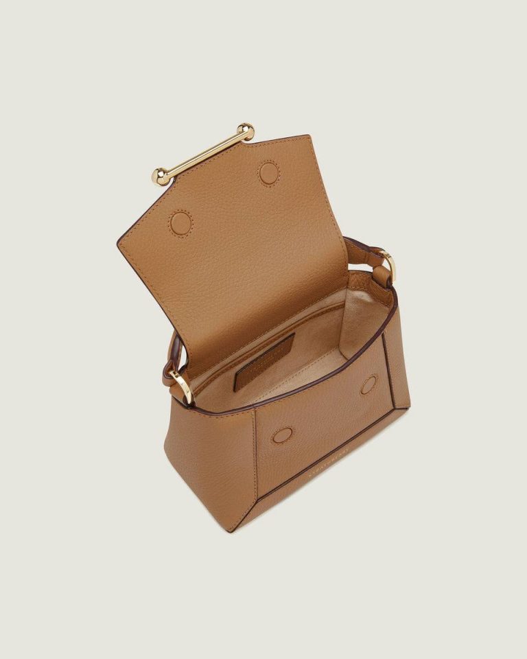 Mosaic Nano Crossbody Bags Women Strathberry Caramel - Image 5