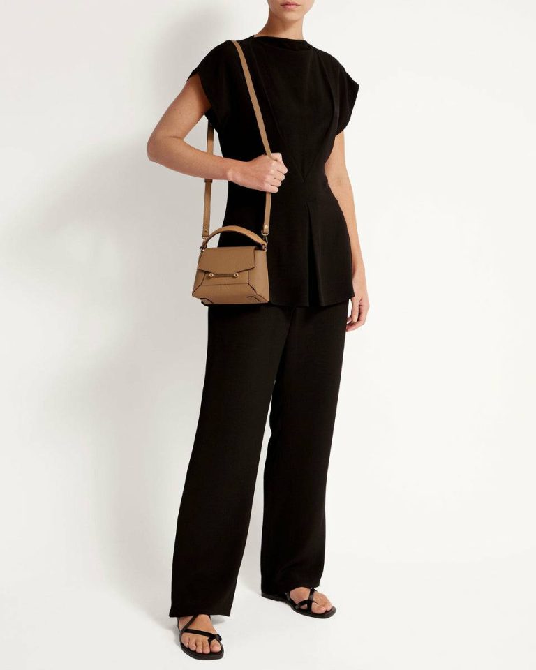 Mosaic Nano Crossbody Bags Women Strathberry Caramel