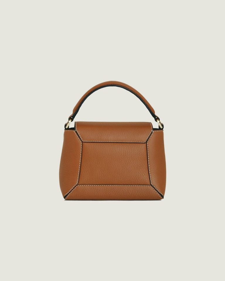 Mosaic Nano Women Strathberry Tan With Vanilla Stitch Crossbody Bags - Image 4