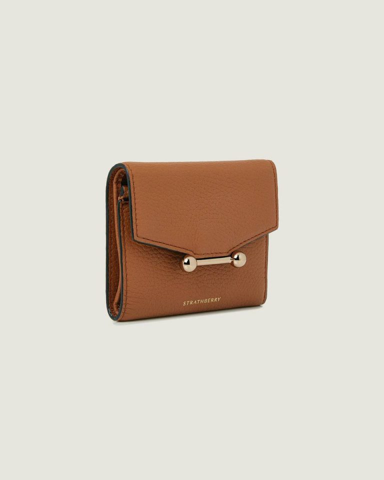Mosaic Trifold Wallet Strathberry Wallets Women Tan - Image 2