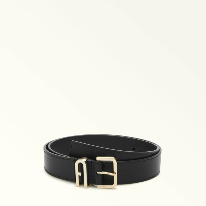 Nero Belts Women Furla Camelia Fixed Belt