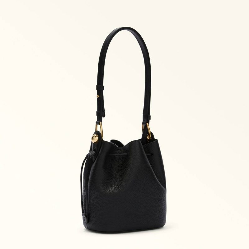 Nero Furla Sfera Bucket Bag Mini Women Crossbodies - Image 3