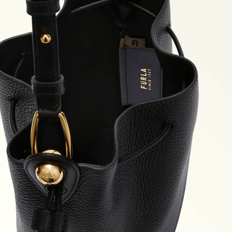 Nero Furla Sfera Bucket Bag Mini Women Crossbodies - Image 4