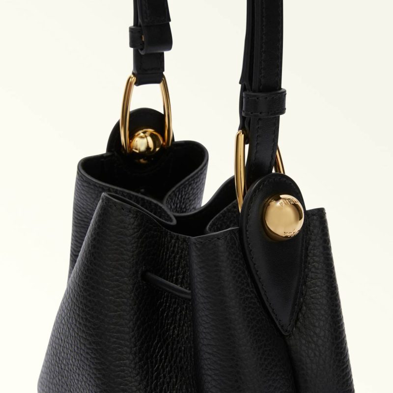 Nero Furla Sfera Bucket Bag Mini Women Crossbodies - Image 5
