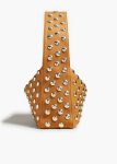 Nougat Shoulder Bags Khaite Elena Bag In Nougat Leather With Studs Women - Image 3
