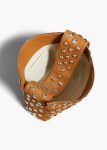 Nougat Shoulder Bags Khaite Elena Bag In Nougat Leather With Studs Women - Image 4