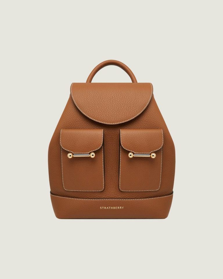 Osette Backpack Strathberry Tan Women Travel Bags - Image 3