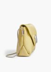 Pale Yellow Women Crossbody Bags Khaite Nano Bobbi Crossbody Bag In Pale Yellow Crackle Patent Leather - Image 3