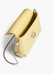 Pale Yellow Women Crossbody Bags Khaite Nano Bobbi Crossbody Bag In Pale Yellow Crackle Patent Leather - Image 4