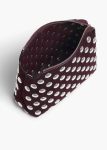 Rouge Noir Lina Crossbody Bag In Rouge Noir Suede With Silver Studs Women Khaite Crossbody Bags - Image 4