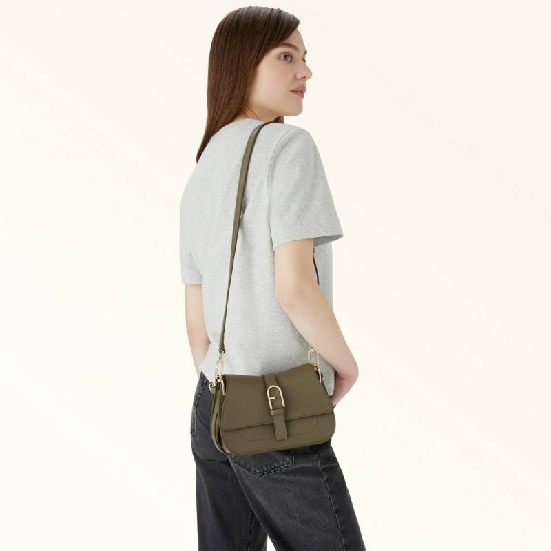 Sage Furla Flow Top Handle Mini Totes Women - Image 2