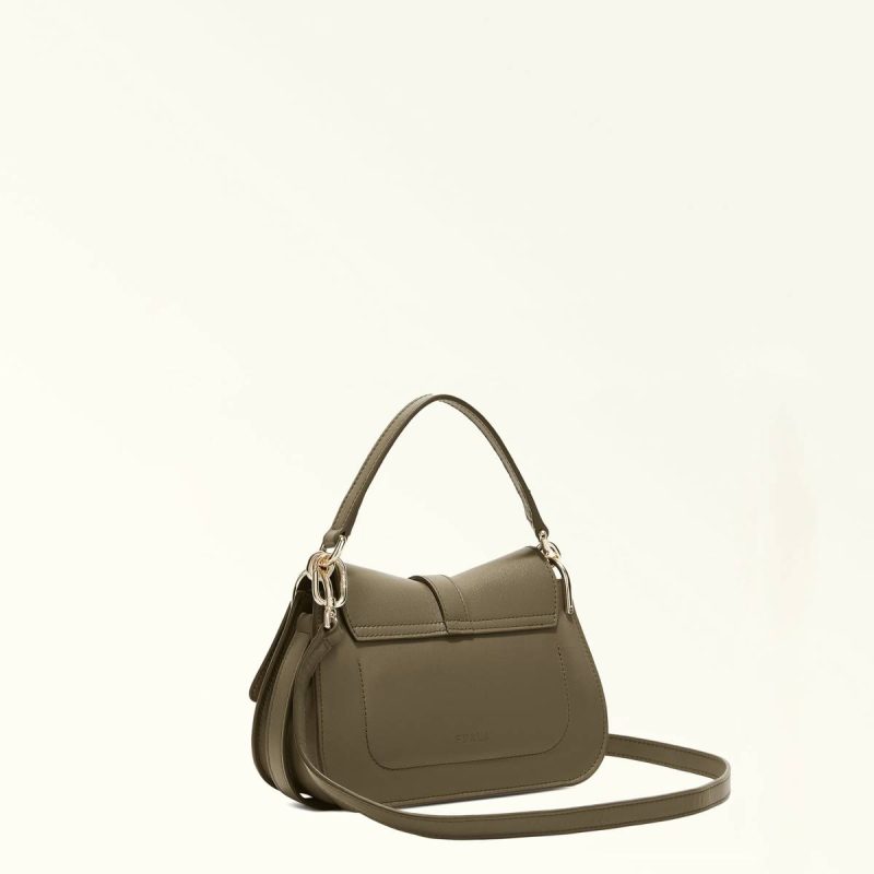 Sage Furla Flow Top Handle Mini Totes Women - Image 3