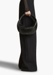 Shoulder Bags Black Medium Olivia Hobo In Black Crackle Patent Leather Women Khaite - Image 5