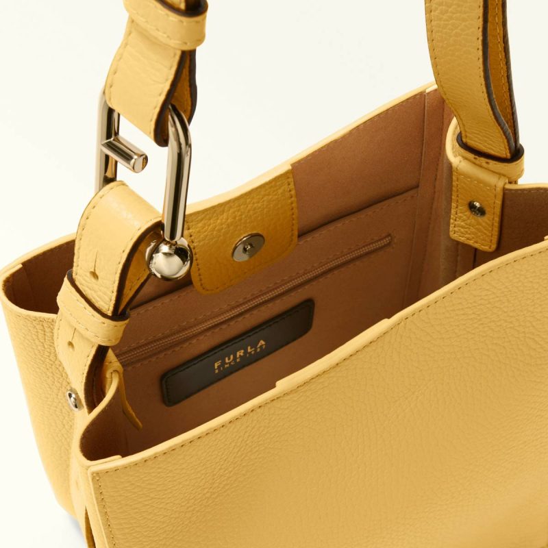 Shoulder Bags Crema Furla Nuvola Bucket Bag Mini Women - Image 4