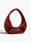 Shoulder Bags Khaite Medium Olivia Hobo In Oxblood Crackle Patent Leather Oxblood Women
