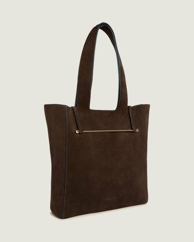 Shoulder Bags Melody Tote Women Chocolate Suede Strathberry - Image 3