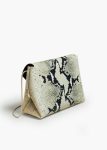 Shoulder Bags Natural Bobbi Bag In Natural Python-Embossed Leather Women Khaite - Image 2