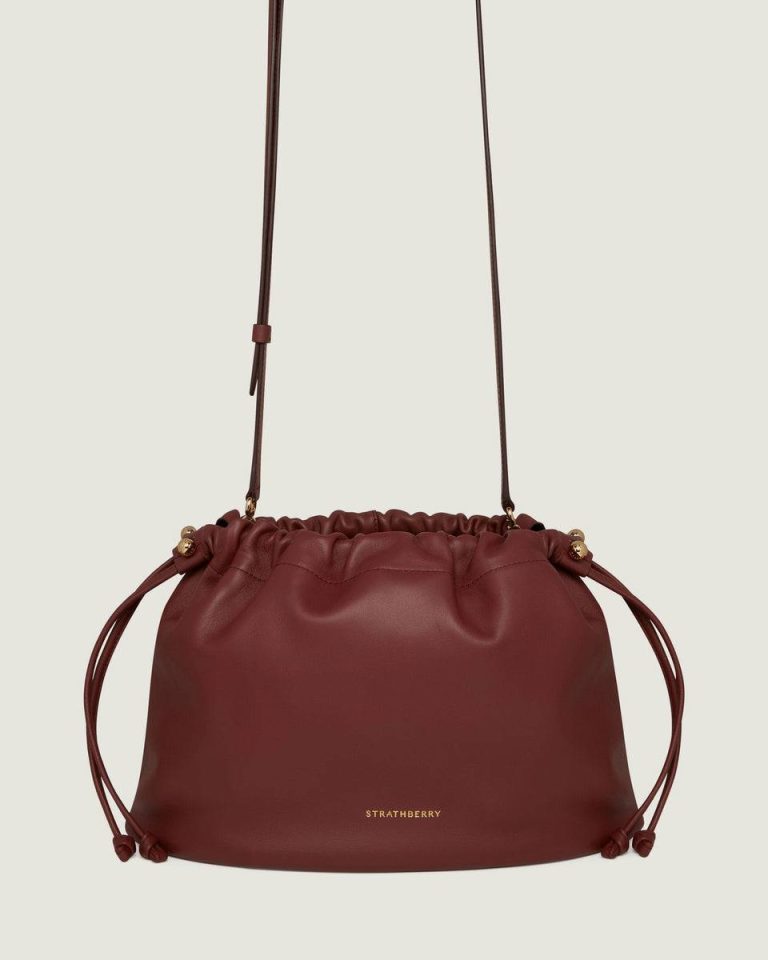 Shoulder Bags Oxblood Charlotte Midi Drawstring Women Strathberry - Image 3