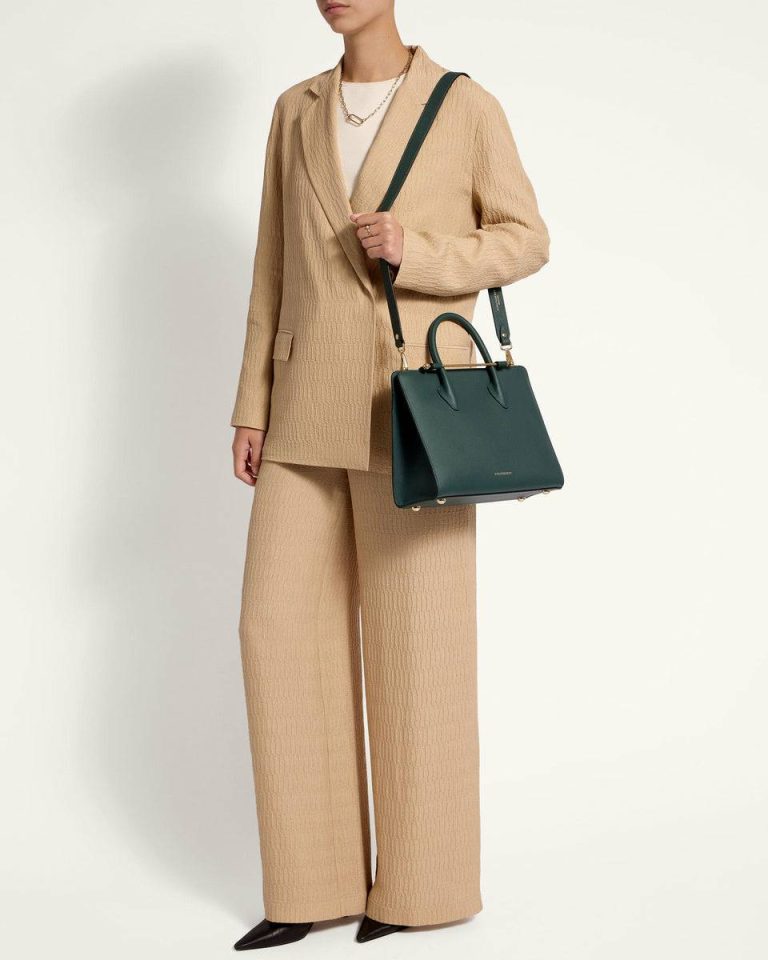Shoulder Bags Strathberry Bottle Green Women Midi Tote