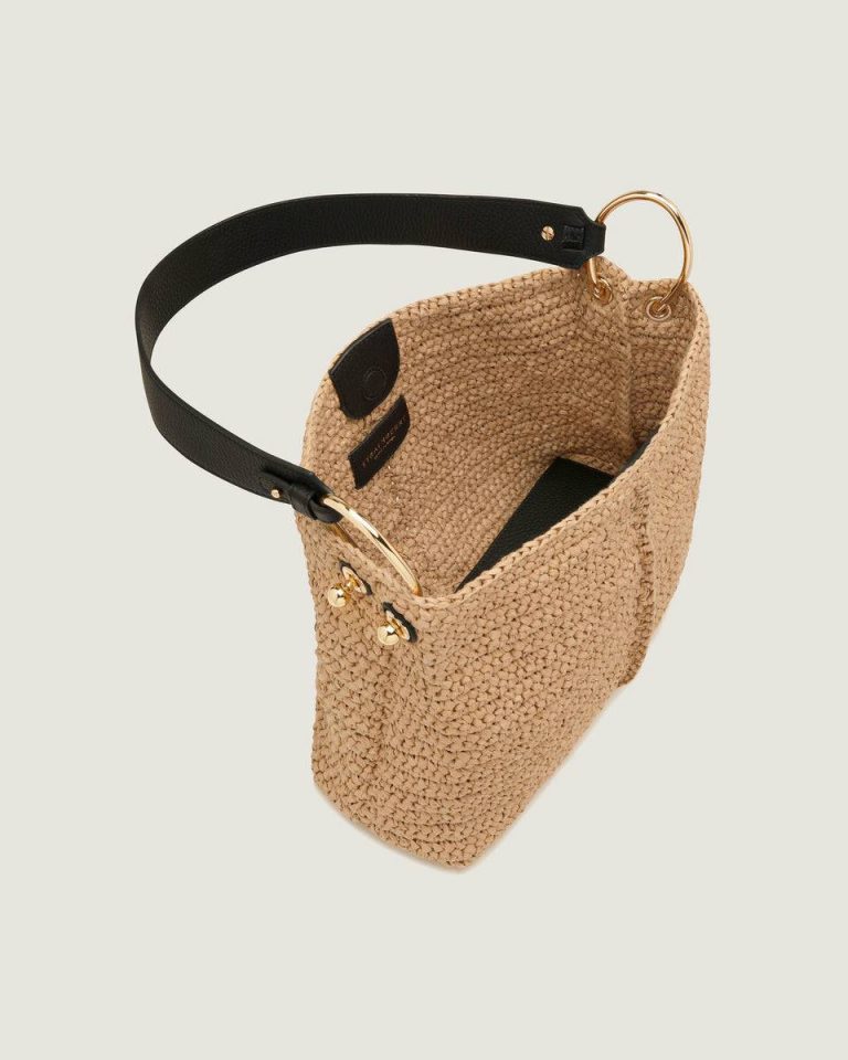 Shoulder Bags Strathberry Raffia/Black Women Lana Hobo - Image 3