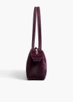 Simona Shoulder Bag In Eggplant Haircalf Women Eggplant Shoulder Bags Khaite - Image 3