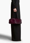 Simona Shoulder Bag In Eggplant Haircalf Women Eggplant Shoulder Bags Khaite - Image 5