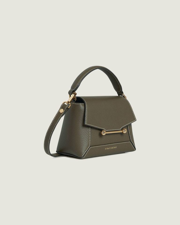 Small & Mini Bags Khaki Mosaic Nano Strathberry Women - Image 2