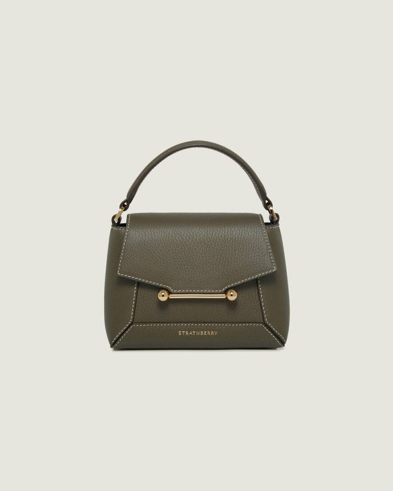 Small & Mini Bags Khaki Mosaic Nano Strathberry Women - Image 3